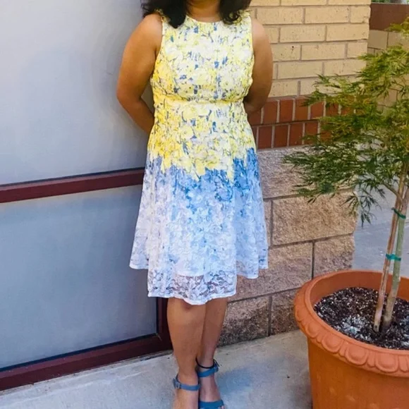 Lane Bryant Dresses Lane Bryant Floral Lace Spring Dress Plus